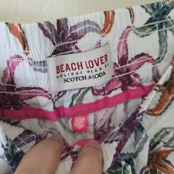 NWT Scotch & Soda Women Sz M 100% Cotton Starfish Shirt Short Set Coastal Light - Picture 9 of 16